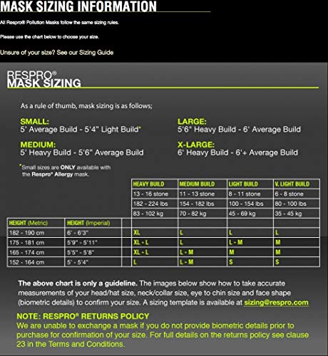 Respro - Máscara Ultraligera, Negra, Talla M