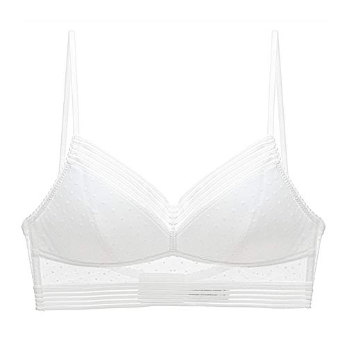 Rethink Sujetador de Levantamiento cómodo con Espalda Baja, Sujetador de Encaje Bralette de Malla con Puntos Ultra en Forma de U Sujetador, sin Hilos con Espalda de Belleza, Delgado para Mujer