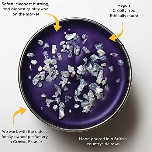 Revival Vela aliviar el estrés de Lavanda Silvestre aceites Esenciales Naturales Dulces y cálidos - Tiempo de combustión 45 Horas