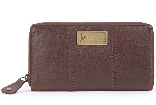 RFID - CATWALK COLLECTION - GALLERY - Billetera/Cartera de uso diario - Con caja de regalo - Cuero - Marrón