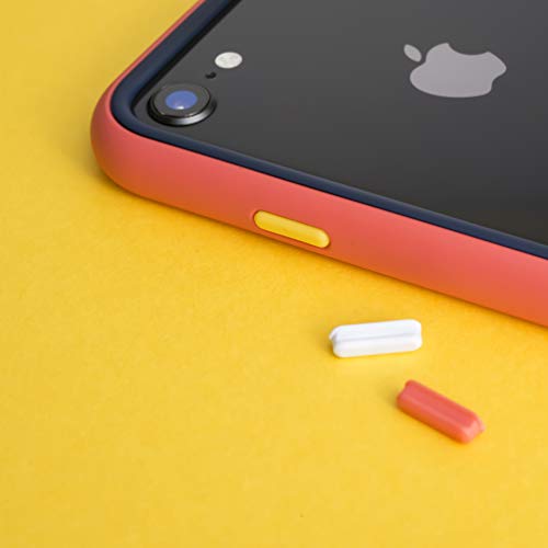 RhinoShield Funda Bumper Compatible con [iPhone SE2 / SE (2020) / 8/7] | CrashGuard NX - Carcasa con Tecnología de Absorción de Golpes - Resistente a Impactos de más de 3.5 Metros - Rojo