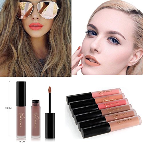 RICHOOSE - Juego de 12 lápices labiales de maquillaje mate de larga duración
