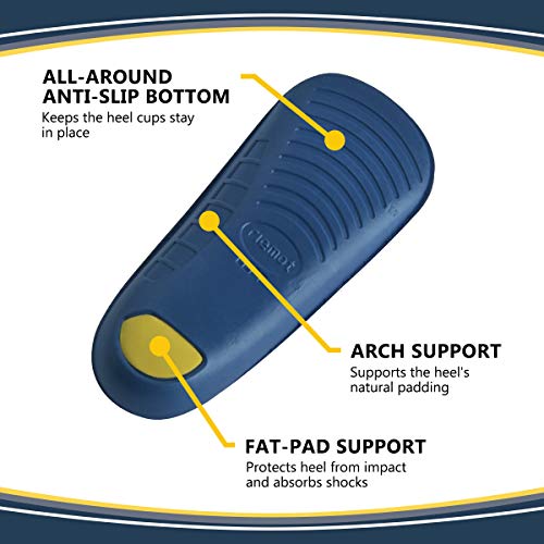 riemot 3/4 Plantillas Ortopédicas para el Tratamiento de la Fascitis Plantar, Pies Planos, los dolores del talón, la rodilla y la espalda Samt