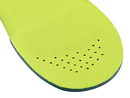 riemot Plantillas Deportivas Ortopédicas Niños para Fascitis Plantar, el Dolor de Talón, pie plano, Dolor de Rodilla y Espald, Cómodas, Correr, Deportes,K-Green-31-33