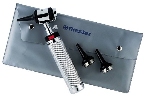 Riester 2010-201 uni I otoscopio, XL 2,5 V, mango para pilas tipo C con reostato