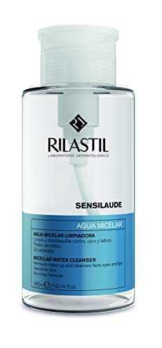 Rilastil Sensilaude - Agua Micelar Limpiadora para Rostro, Ojos y Labios - Apta para Pieles Sensibles, 300 ml