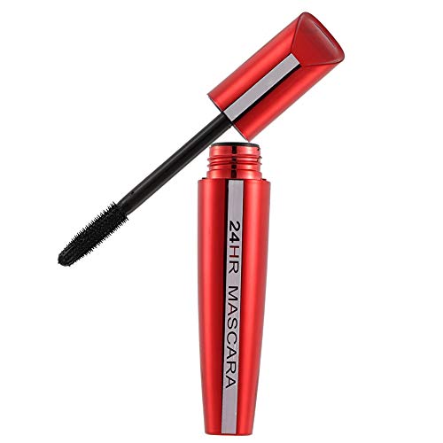 Rímel de fibra de pestañas, rímel de larga duración natural, rímel líquido, extensión de pestañas, rimel, herramienta cosmética(rojo)