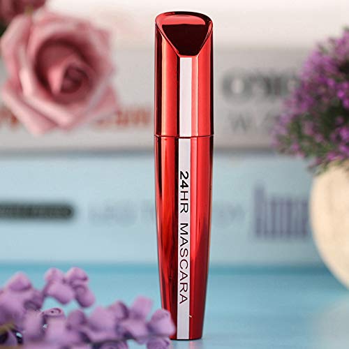 Rímel de fibra de pestañas, rímel de larga duración natural, rímel líquido, extensión de pestañas, rimel, herramienta cosmética(rojo)