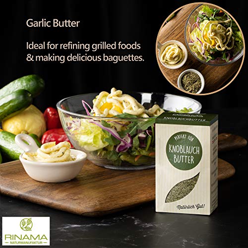 RINAMA – Lote de 6 mix de hierbas y especias «Veggie » para carne, pescado, verduras y ensaladas – Mezclas perfumadas - Comida, Barbacoa y condimentos – Estuche degustación para regalar