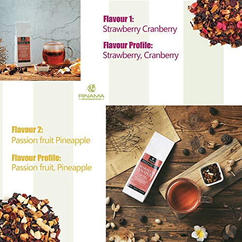 RINAMA – Lote de 6 paquetes de infusiones naturales a granel – Selección refinada de plantas, 6 mezclas perfumadas – Calidad austríaca – Regalo ideal para los aficionados de té e tisanas