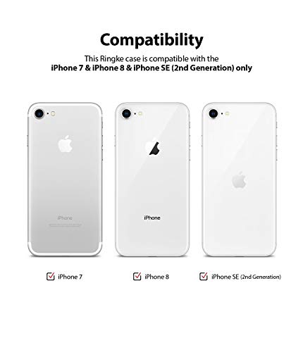 Ringke [ONYX] Funda iPhone 7 / iPhone 8, [Fuerza elástica] Durabilidad Flexible, Duradero antideslizante gota protección, TPU Defensivo para Apple iPhone 7 2016 - Black