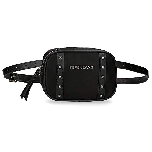 Riñonera Pepe Jeans Roxanne con Bandolera Negra, Media