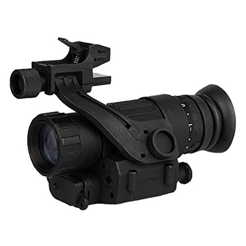 RLF LF Telescopios de visión Nocturna monoculares Militares Incluye Soporte para la Cabeza y Potente Sensor infrarrojo para Oscuridad Total, Negro