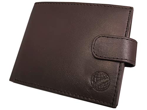 Roamlite - Cartera para Hombre, Dark Brown RFID Blocking (Marrón) - RL374DBRFID