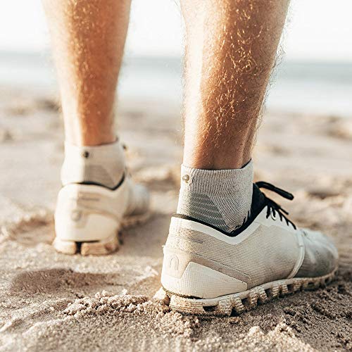 ROCKAY Flare Calcetines de Correr para Hombres y Mujeres, Acolchonados, Cortos, Soporte de Arco Plantar, 100% Reciclados, Anti-Olor (1 Par)