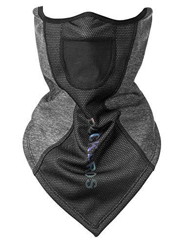 ROCKBROS Pasamontañas Máscara Facial para Ciclismo Moto Esquí Deportes de Invierno Antipolución y a Prueba de Viento Transpirable Unisex