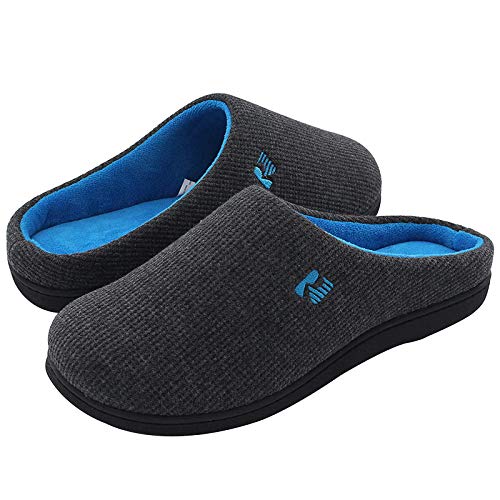 RockDove Memoria de Dos Tonos los Hombres de Espuma Zapatilla con Nosotros 9-10 M US Gris Oscuro/Azul