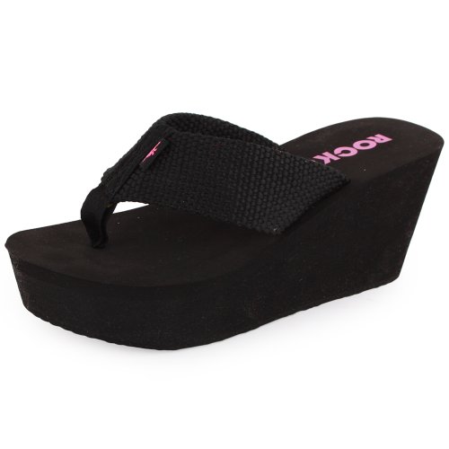 Rocket Dog Adios, Chanclas para Mujer, Negro, 39 EU