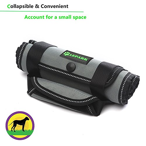 RockPet Soporte para Perros con Manija para la Ayuda Canina, Aprobado por los Veterinarios. Arnés para Levantar Perros Durante la Rehabilitación (L,Gris)