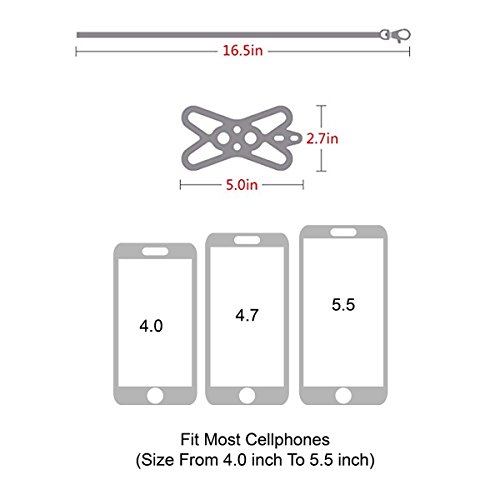 ROCONTRIP Estuche de Correa para el Cuello del teléfono Celular, Funda a Prueba de Golpes para el iPhone X 8 7 6 6S Plus Samsung Galaxy S8 S7 Edge LG Huawei (Púrpura)