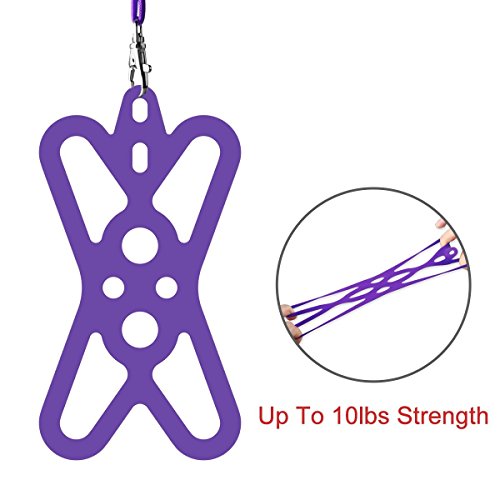 ROCONTRIP Estuche de Correa para el Cuello del teléfono Celular, Funda a Prueba de Golpes para el iPhone X 8 7 6 6S Plus Samsung Galaxy S8 S7 Edge LG Huawei (Púrpura)