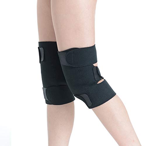 Rodillera autocalefactora térmica para rodillas, turmalina, terapia, magnética, ajustable, cojín calefactor y rodillas ligamentales, para evitar la artrosis y aliviar el dolor