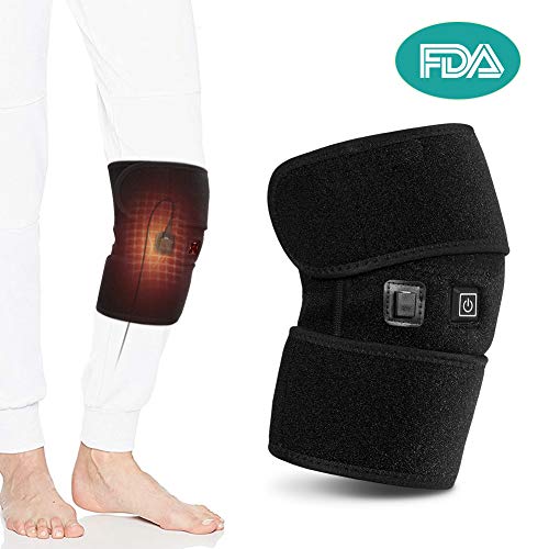 Rodillera de Calefacción para Terapia de Frío y Calor para Calentar las Articulaciones y Aliviar el Dolor de la Rigidez de la Rodilla, la Artritis y Las Distensiones, se Adapta a Hombres y Mujeres
