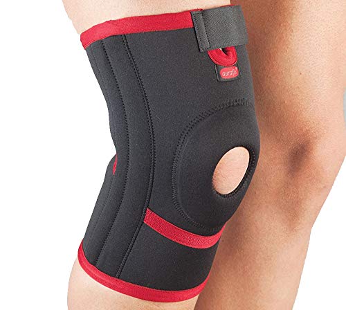 Rodillera de Neopreno, Rodillera Menisco Ligamento con Estabilizadores Laterales y Almohadillas de Rótula
