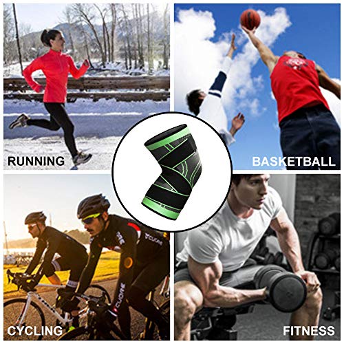 Rodillera,Rodillera Menisco,Rodillera Deportiva, Soporte Cómodo, Flexible y Transpirable, Para Varios Deportes 2pcs