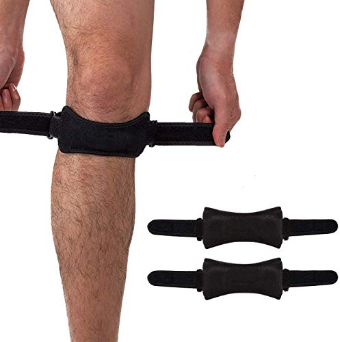 Rodilleras para rótula (2 unidades), alivio del dolor producido por tendinitis, correas de sujeción para senderismo, fútbol, baloncesto, correr, saltar, tenis, voleibol y sentadillas