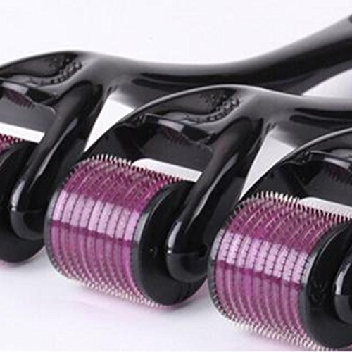 Rodillo facial de cuidado de la piel con agujas Derma Roller Microneedle Titanium de 540 agujas Micro - 0.75 mm