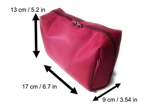 Roja Neceser Maquillaje Bolsa de Maquillaje, Neceser Mujer, Bolsa de Cosmeticos. Neceser Mujer Maquillaje, para uso diario y en viajes, con mucho espacio. Tamaño 17CM x 13CM x 9CM.