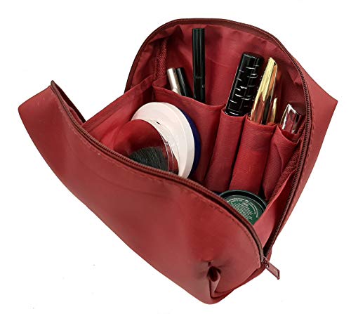 Roja Neceser Maquillaje Bolsa de Maquillaje, Neceser Mujer, Bolsa de Cosmeticos. Neceser Mujer Maquillaje, para uso diario y en viajes, con mucho espacio. Tamaño 17CM x 13CM x 9CM.