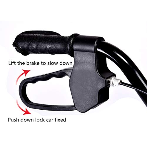 Rollators Carrito de Compras Plegable para Personas Mayores, la Estructura Triangular es Firme y Firme, Puede soportar 120 kg, con Frenos, Canasta de Compras