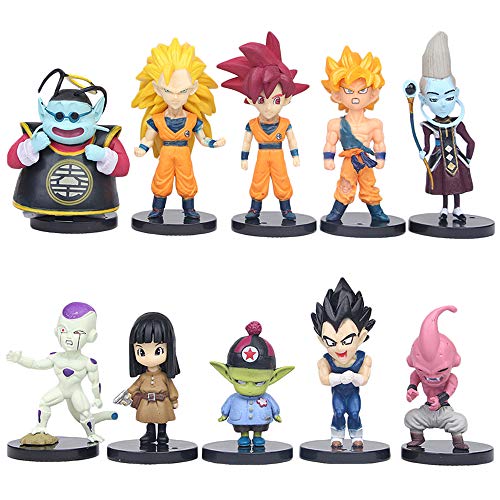 Romenoir Dragon Ball Juguete Figuras Populares muñecas de la Mano Oficina de Anime Juguetes for Adultos y niños (Color : A01, Size : 5-10cm)