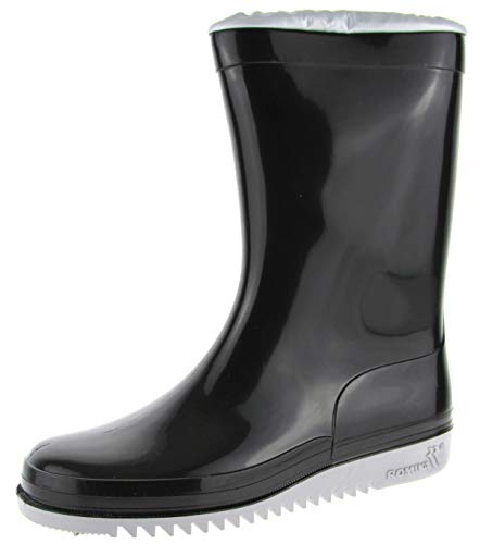 Romika Kadett 02002 - Botas de agua para niños, unisex, color Negro, talla 36