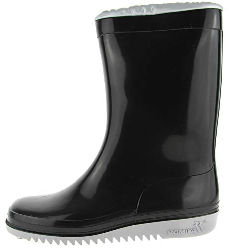 Romika Kadett 02002 - Botas de agua para niños, unisex, color Negro, talla 36