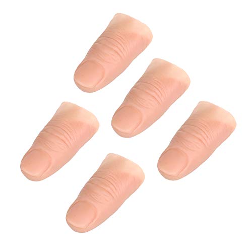 Romote 5pcs / Set Truco De Magia Dedos Pulgar Falso Suave Consejos Demostración De La Etapa Prop Juguete Broma