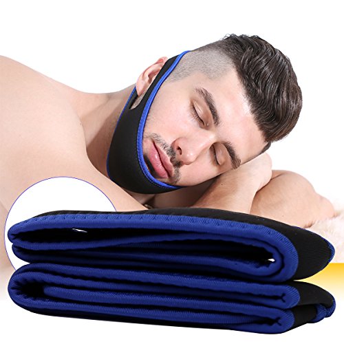 Ronquidos Soluciones, Dispositivos Anti Ronquidos, Dejar De Roncar, La Correa Para El Mentón, Ajustable & Transpirable Suave Para La Piel, 2PC