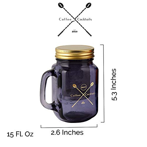 Root 7 Coffee & Cocktails Mason Jar Set