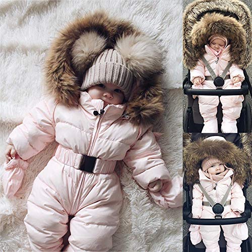 Ropa Bebe Niño Niña Otoño Invierno 2018 Chaqueta de Mameluco de Invierno niña bebé niño Mono con Capucha Abrigo con Abrigo Grueso y cálido