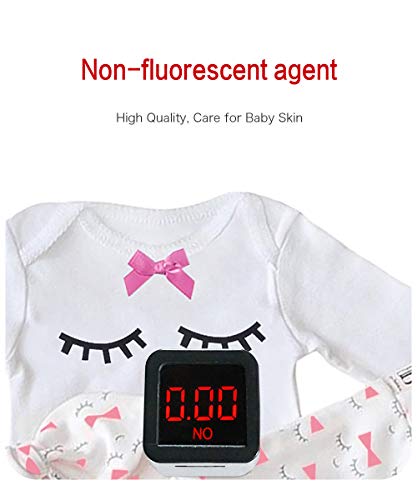 Ropa De BB Recien Nacido de Manga Larga con Floral Tops + Pantalones Ropa Trajes（pestaña，18-24 Meses）