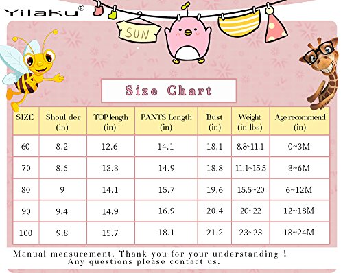 Ropa De BB Recien Nacido de Manga Larga con Floral Tops + Pantalones Ropa Trajes（pestaña，18-24 Meses）