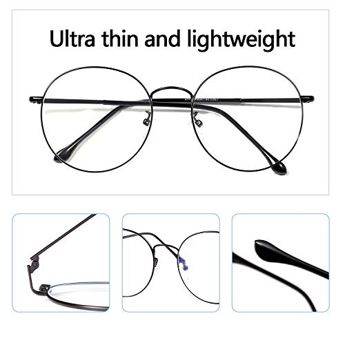 ROSA&ROSE Gafas para Ordenador Anti luz Azul - Gafas con Filtro de luz Azul bloqueo de luz azul Evita la Fatiga Ocular para Hombre y Mujer