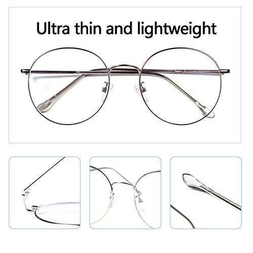 ROSA&ROSE Gafas para Ordenador Anti luz Azul - Gafas con Filtro de luz Azul bloqueo de luz azul Evita la Fatiga Ocular para Hombre y Mujer