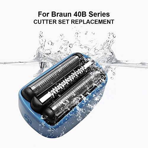 rosemaryrose Maquina De Afeitar Maquinilla De Afeitar Electrica Hombre Afeitadora Eléctrica Trimmer Razor Head Head Foil Screen -for Braun 40B Series