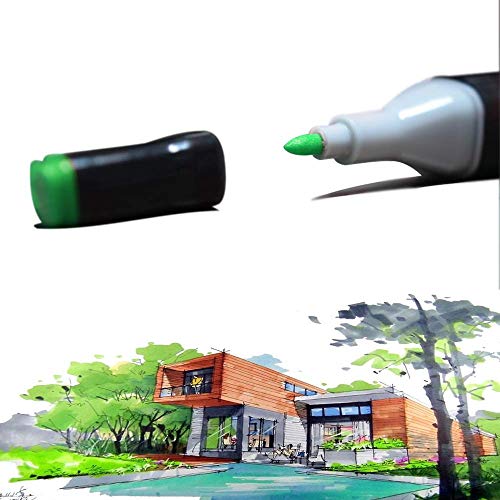 Rotulador de 80 Colores Marker Pen Marcadores Manga Creativos de Certificación SGS Rotulador Alcohol de Punta Doble ara Acuarela Graffiti para Principiantes Set de Rotuladores de Boceto Hecho a Mano