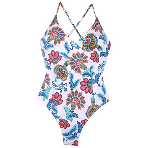 ROVNKD - Conjunto de baño para mujer, bikini de una pieza, estampado sexy, bañador fashiona G L