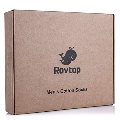 Rovtop 12 Pares de Calcetines para Hombre y Mujer - Calcetines Deportivos Corto Malla Transpirable (Blanco/Negro/Gris) (12 Calcetines Medio)