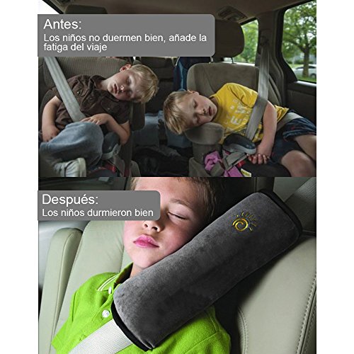 Rovtop 3 Pcs Almohadillas para Cinturón Cojín de Almohadillas Protectores Cobertores Cojín de Viaje Fundas de Cinturones de Seguridad Almohadillas Protectoras Hombro